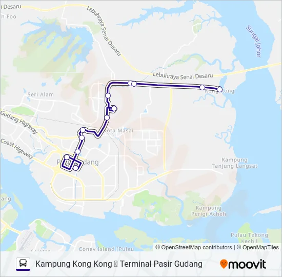 P314 Bus Line Map