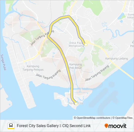 FC1 Bus Line Map