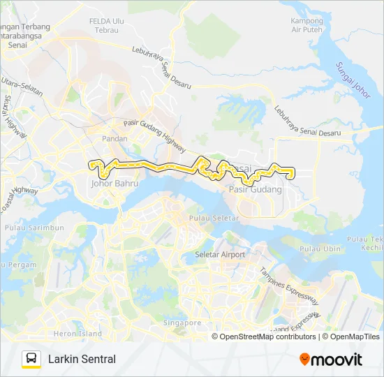 T22 Bus Line Map
