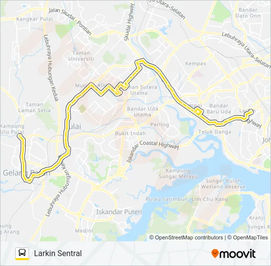 T40 Bus Line Map