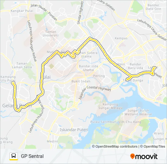 T40 Bus Line Map
