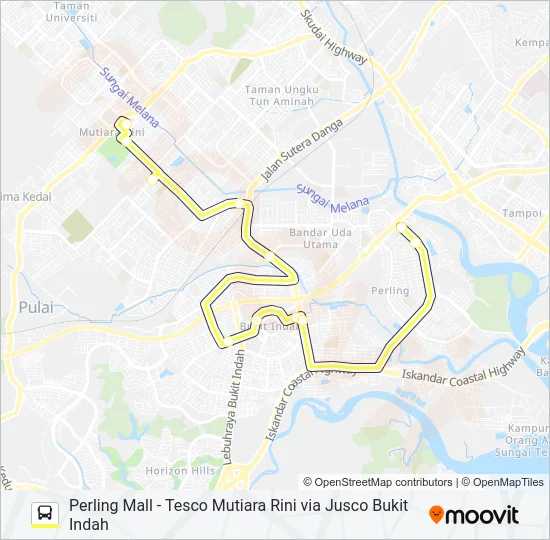 P212 Bus Line Map