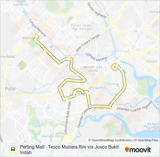 P212 Bus Line Map