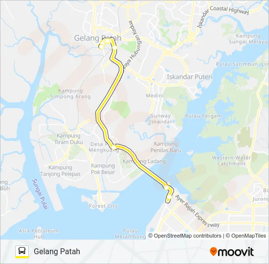 CW7 Bus Line Map