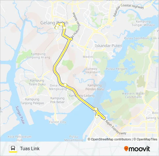 CW7 Bus Line Map