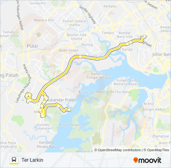 IP (FREE SHUTTLE FOR STUDENTS & WORKERS) Bus Line Map