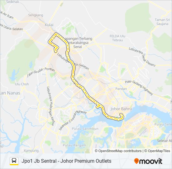 JPO1 bus Line Map
