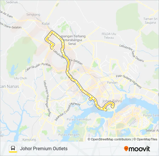 JPO1 Bus Line Map