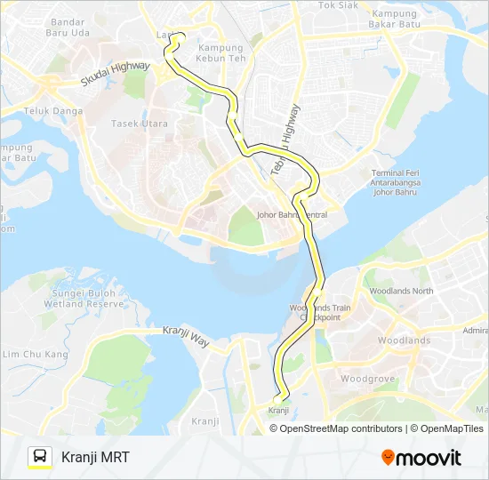 CW1 Bus Line Map