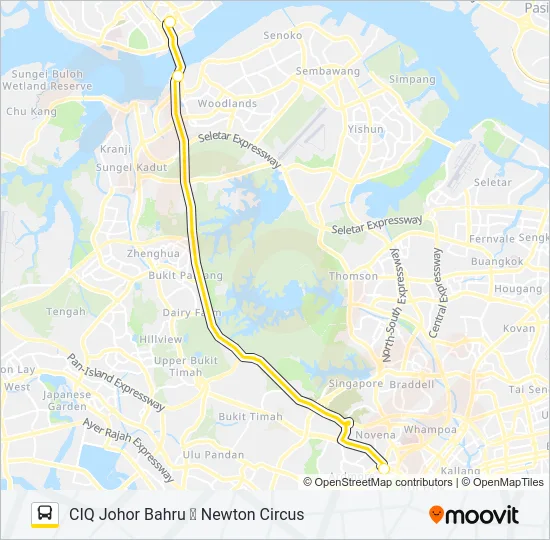 CW5 Bus Line Map
