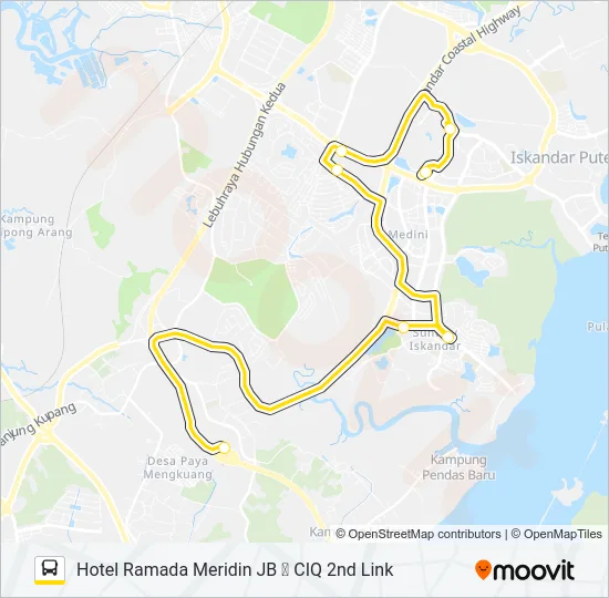 CW7L Bus Line Map