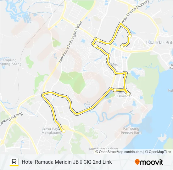 CW7L Bus Line Map