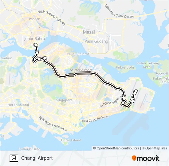 TS1 (TRANSTAR) Bus Line Map