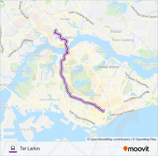 170 (SBS TRANSIT) Bus Line Map