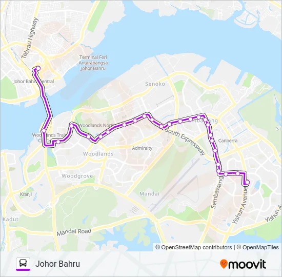 AC7 (ADVANCE COACH) Bus Line Map