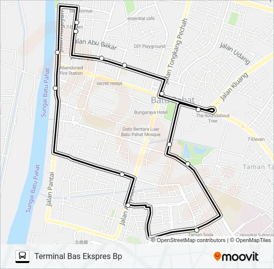 BP001 Bus Line Map