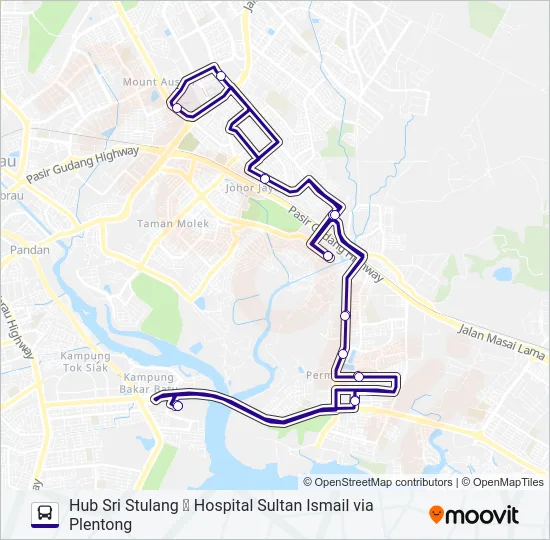 P106 Bus Line Map