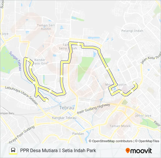 P111 Bus Line Map