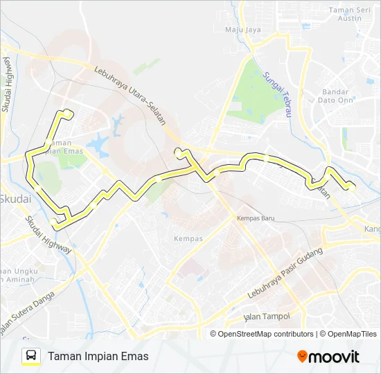 P112 Bus Line Map