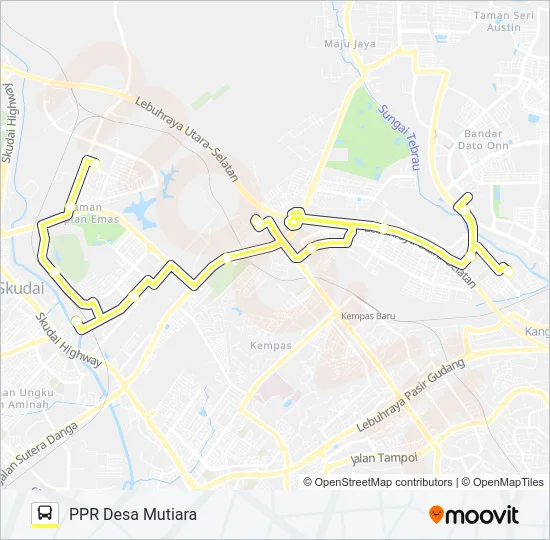 P112 Bus Line Map