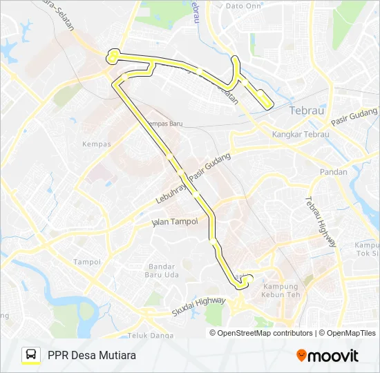 P113 Bus Line Map