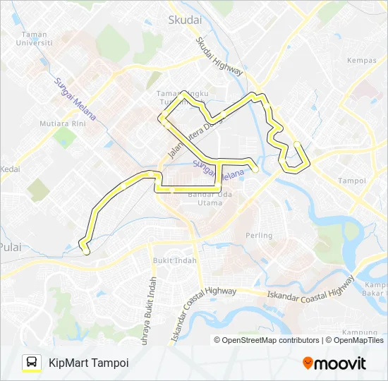 P203 Bus Line Map