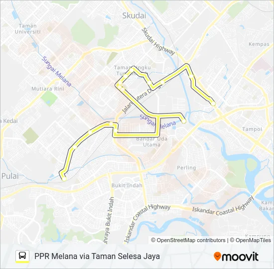 P203 Bus Line Map