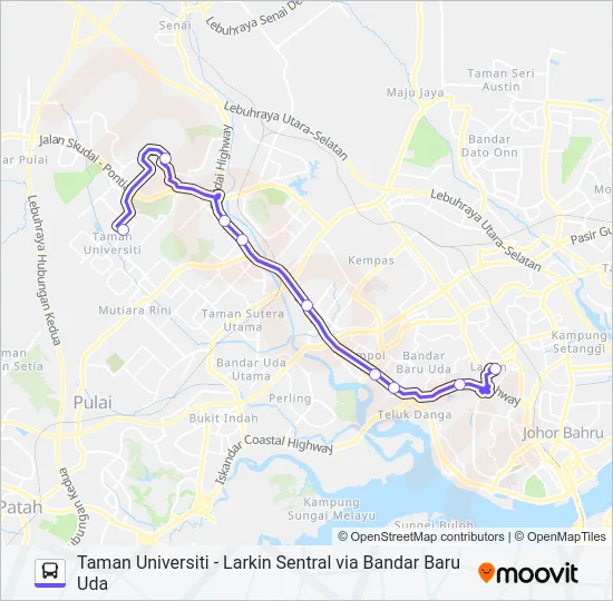 P211 Bus Line Map