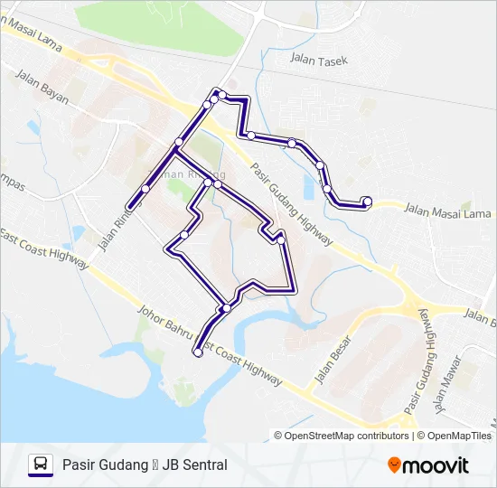 P311 Bus Line Map