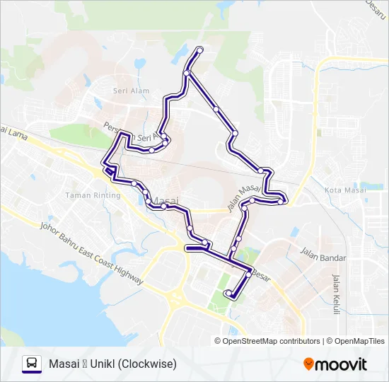 P312 Bus Line Map