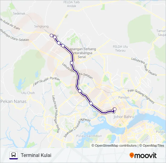 P411 Bus Line Map