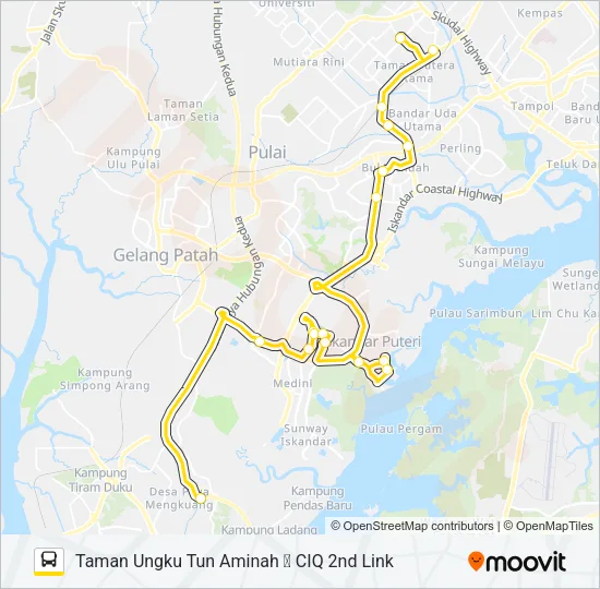 SL1 Bus Line Map