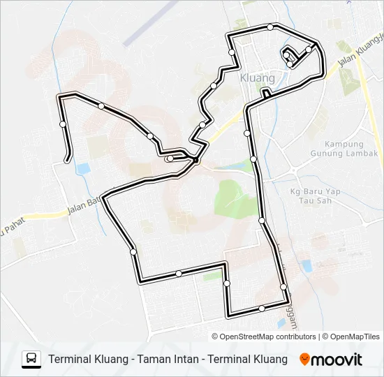 KL001 Bus Line Map