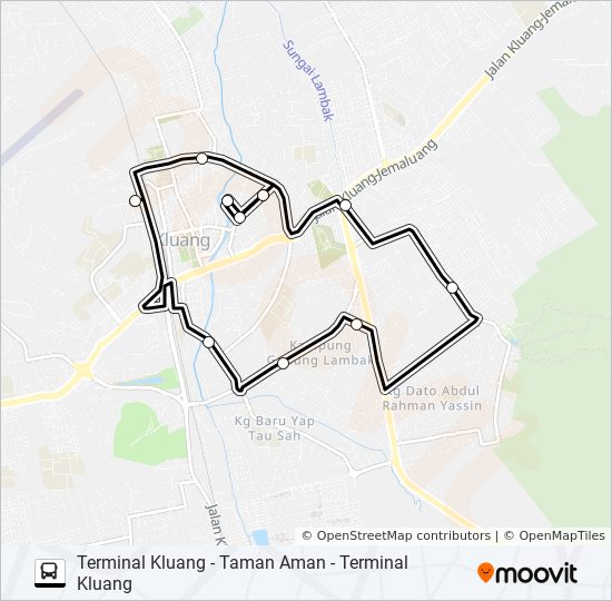 Kl002 Route Schedules Stops Maps Terminal Kluang Taman Aman Terminal Kluang