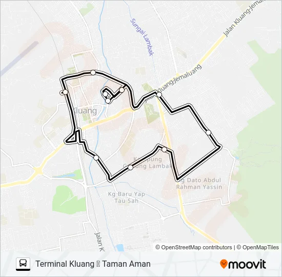 KL002 Bus Line Map