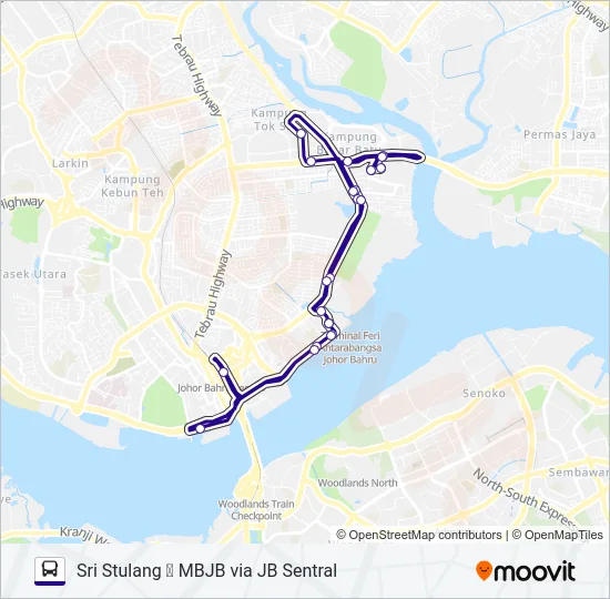 P102 Bus Line Map