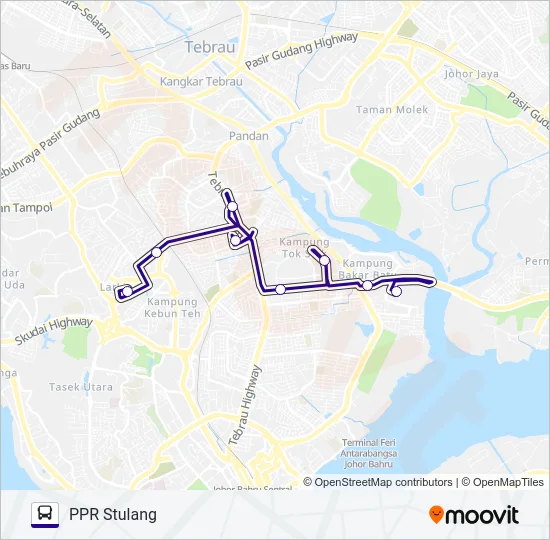 P103 Bus Line Map