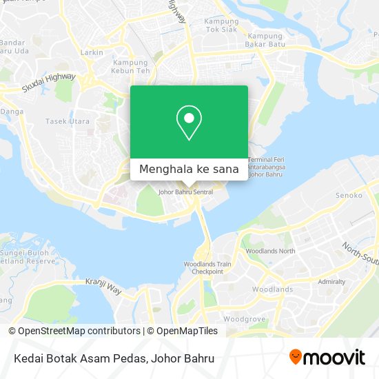 Peta Kedai Botak Asam Pedas