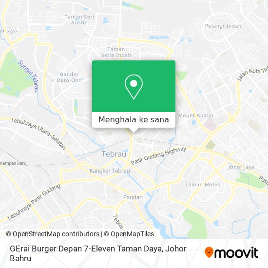 Peta GErai Burger Depan 7-Eleven Taman Daya