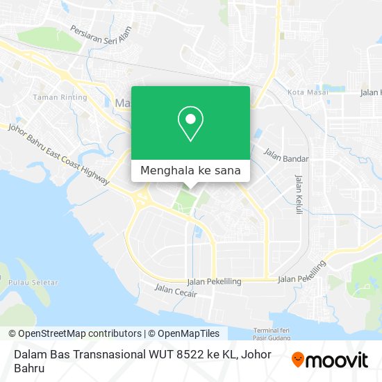 Peta Dalam Bas Transnasional WUT 8522 ke KL