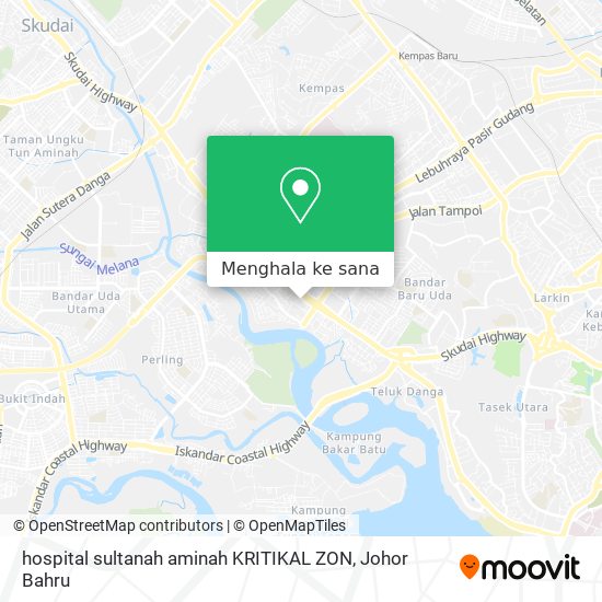 Peta hospital sultanah aminah KRITIKAL ZON