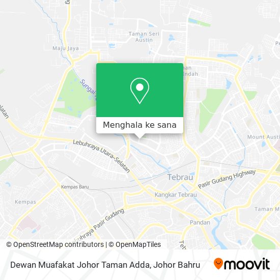 Peta Dewan Muafakat Johor Taman Adda