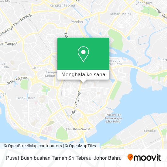 Peta Pusat Buah-buahan Taman Sri Tebrau