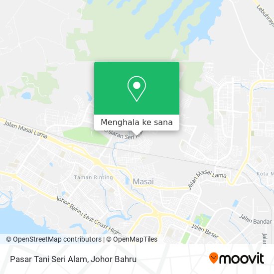 Peta Pasar Tani Seri Alam