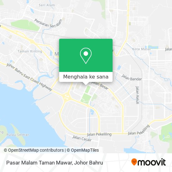 Peta Pasar Malam Taman Mawar