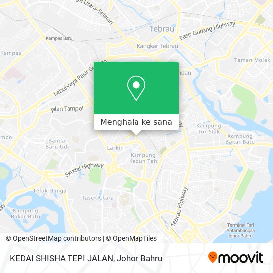 Peta KEDAI SHISHA TEPI JALAN
