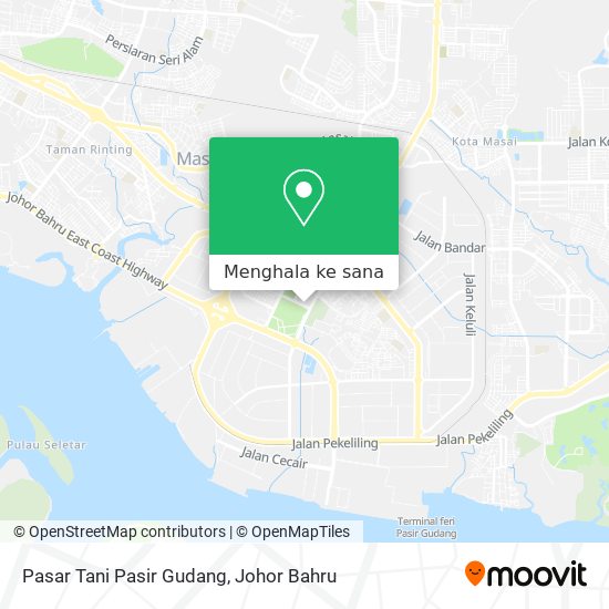 Peta Pasar Tani Pasir Gudang