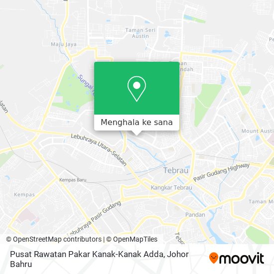 Peta Pusat Rawatan Pakar Kanak-Kanak Adda