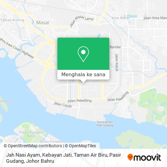 Peta Jah Nasi Ayam, Kebayan Jati, Taman Air Biru, Pasir Gudang