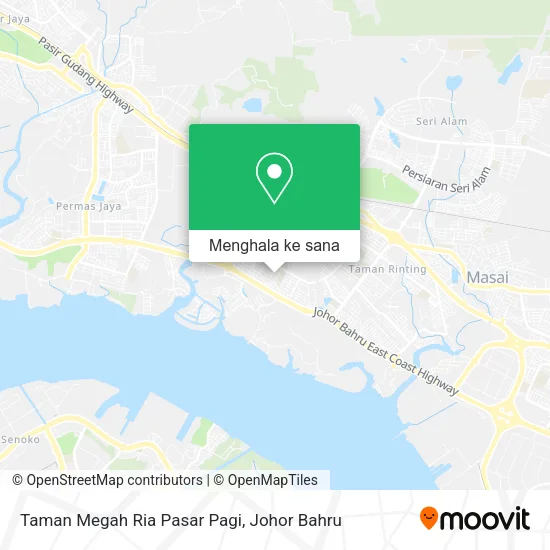 Peta Taman Megah Ria Pasar Pagi